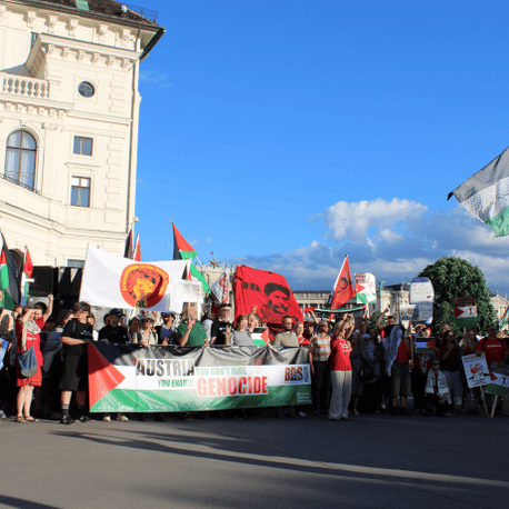 Tausende bei lautstarker Palästina-Solidaritätsdemonstration in Wien