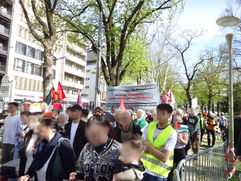 Linz: Demonstration gegen Völkermord und für die Freiheit Palästinas.