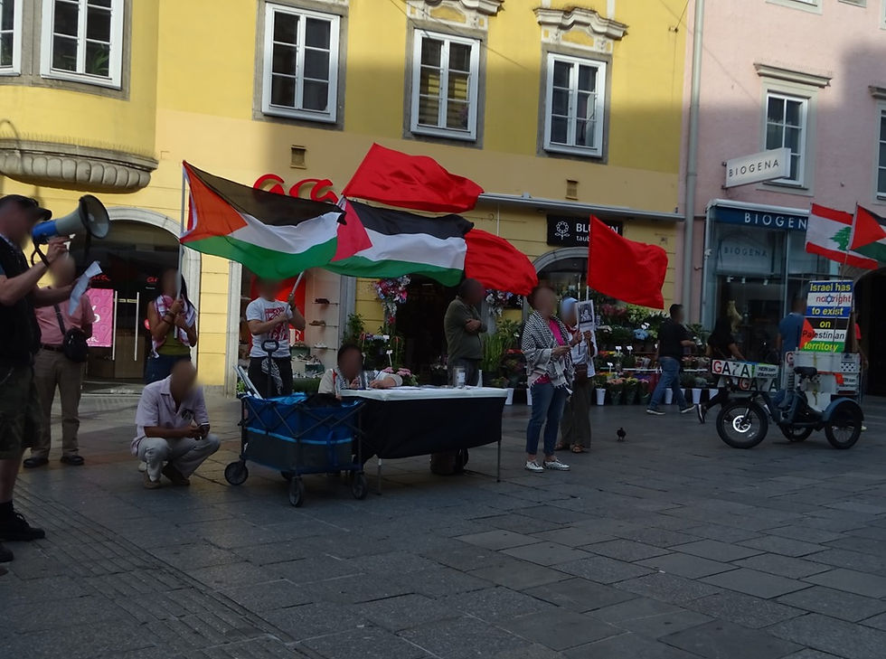Kundgebung in Linz: Freiheit für Mustafa Ayyash!