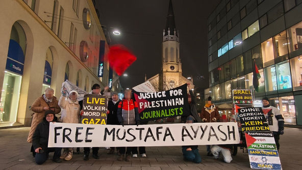 Korrespondenz: Solidaritätsfoto für  Mustafa Ayyash