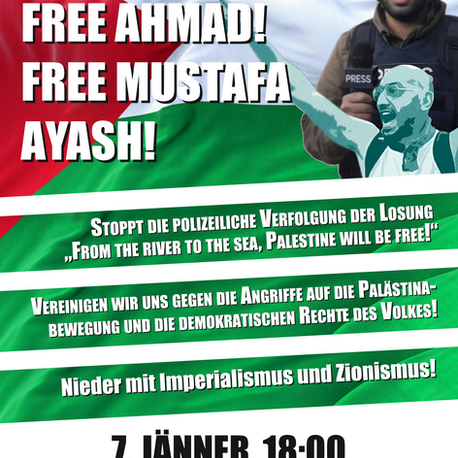 Wien: Aufruf zur Demonstration gegen Repression am 7. Jänner