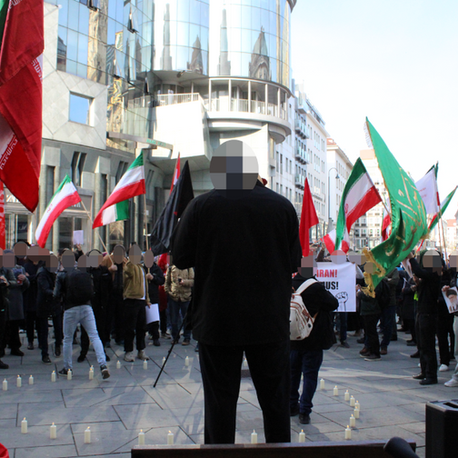 Wien: Erster Protest gegen US-Aggression im Iran