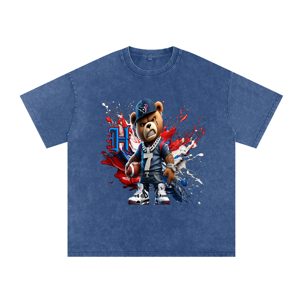 Thumbnail: Texans | Snow Washed Oversized Cotton T-Shirt