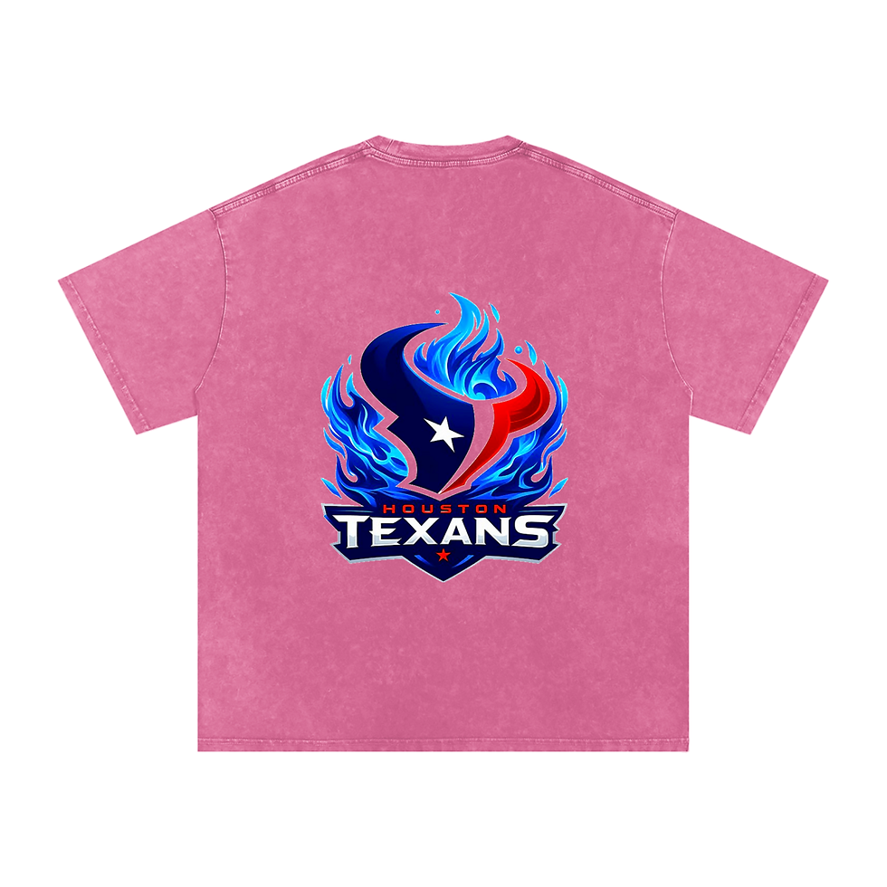 Thumbnail: Texans | Snow Washed Oversized Cotton T-Shirt