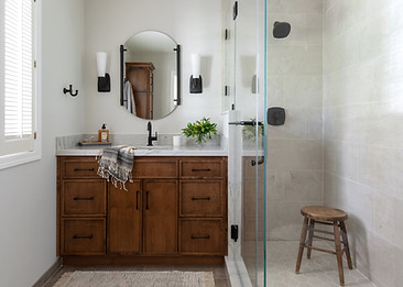 Traditional guest bathroom renovation