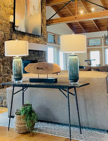 Napa Valley family room renovation and styling