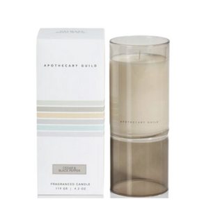 apothecary guild cedar and black pepper candle