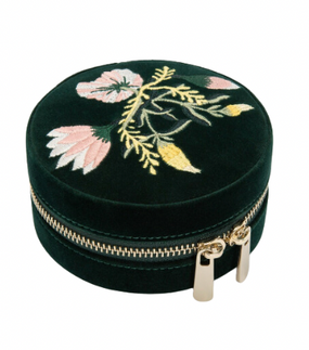 Wolf Zoe Round Travel Jewelry Case