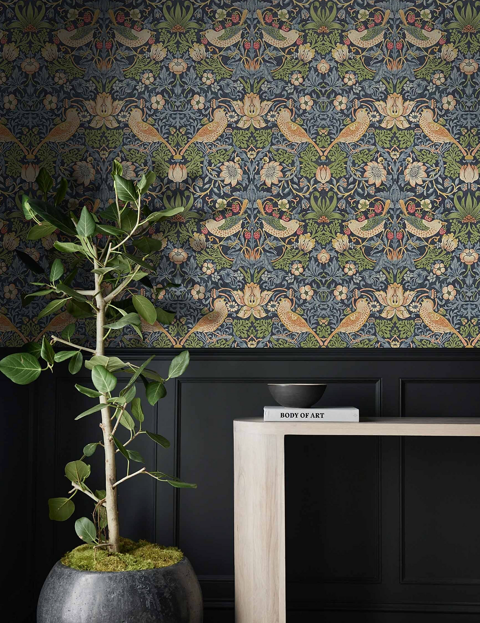 Lulu and Georgia Morris & Co. Strawberry Thief Wallpaper
