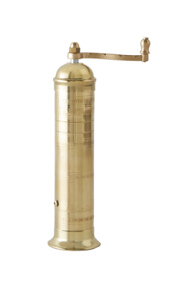 Lulu and Georgia Atlas Brass Pepper Mill