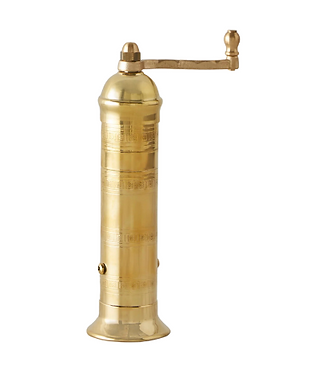 Lulu and Georgia Atlas Brass Pepper Mill