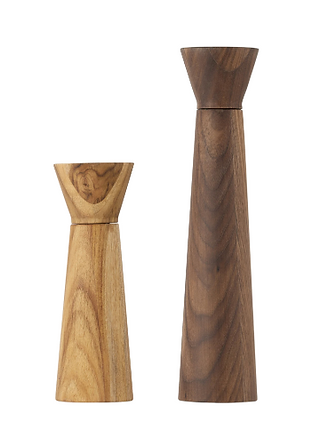 Ssense THE CONRAN SHOP Brown Teak Walnut Salt & Pepper Mill Set