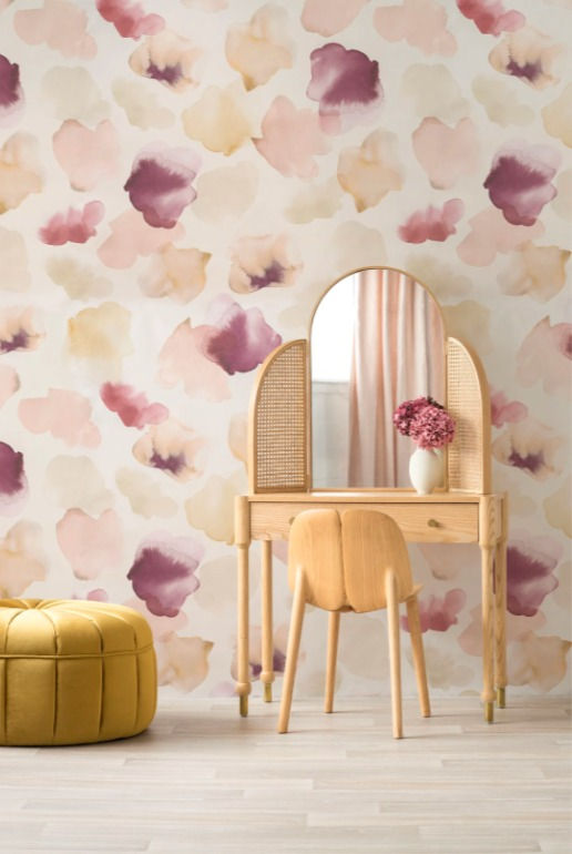 Wescover Petals Pressed Wallpaper - Blush - Wall Treatments