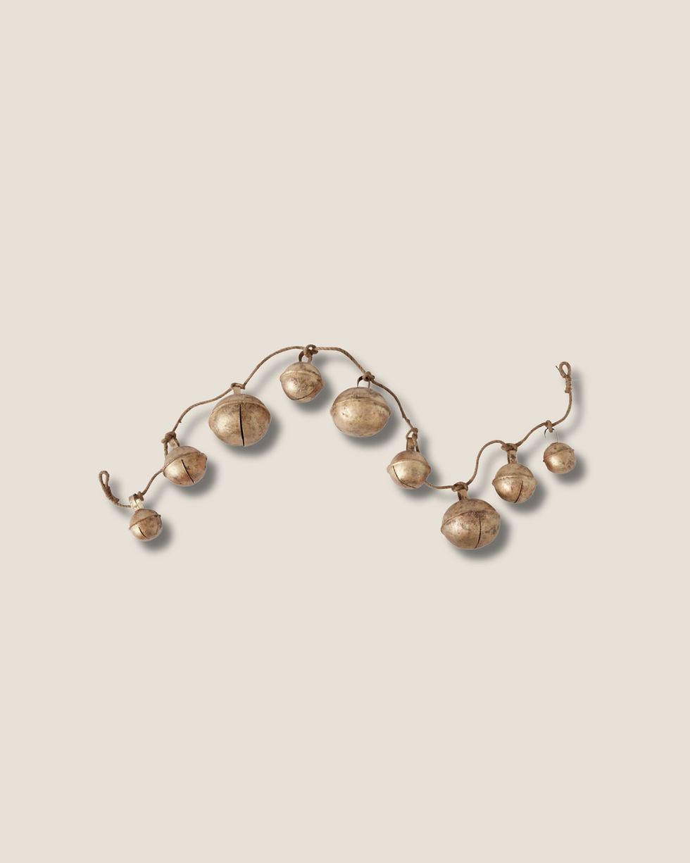 Antique Gold Bell Garland