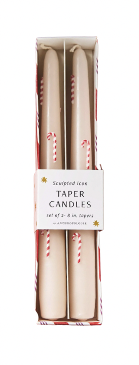Anthropologie Icon Holiday Taper Candles, Set of 2