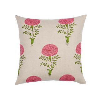 Chairish Schumacher X Molly Mahon Marigold 22" Pillow in Pink
