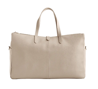 Quince Italian Leather Triple Compartment Weekender