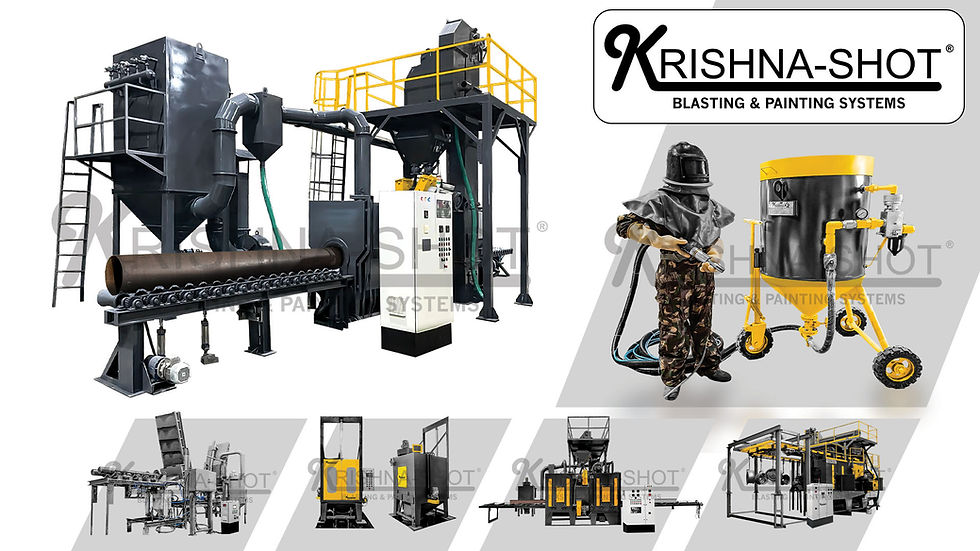 types of shot blasting machines used in industry