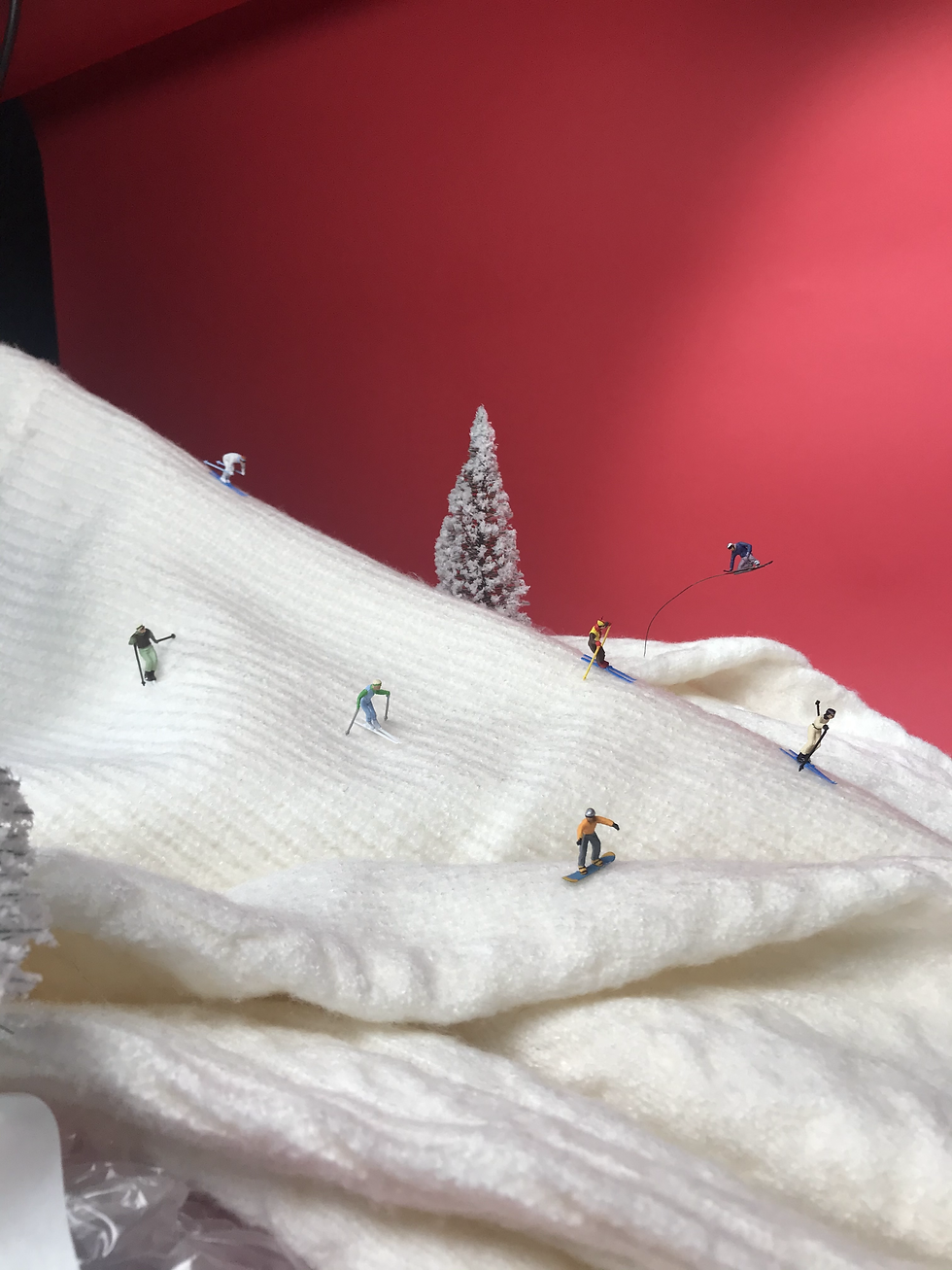 Skiing on a Sweater