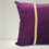 Thumbnail: Medium Cushion - Plum/Gold Trim