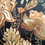 Thumbnail: Cushion - Gold/Black Abstract Floral