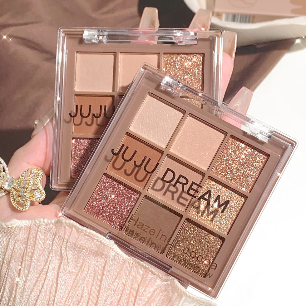 Thumbnail: Luxurious 9-18 color eyeshadow palette - Velvet matte and shimmer effect