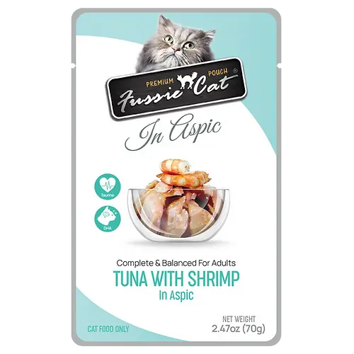 Fussie Cat Tuna Shrimp Aspic 2.47 Oz