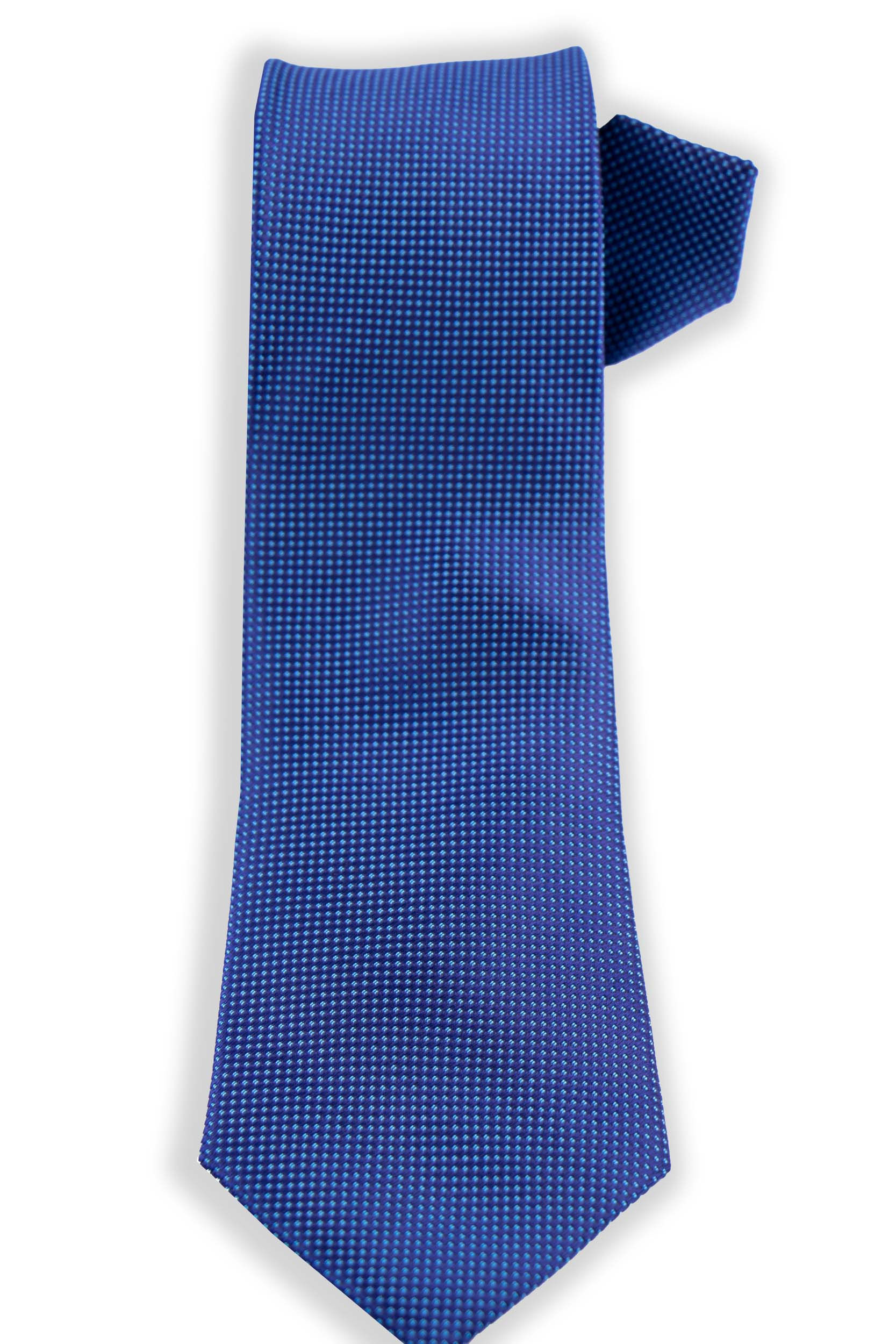 Краватка G.Faricetti синя з мікротекстурою, загальний вигляд