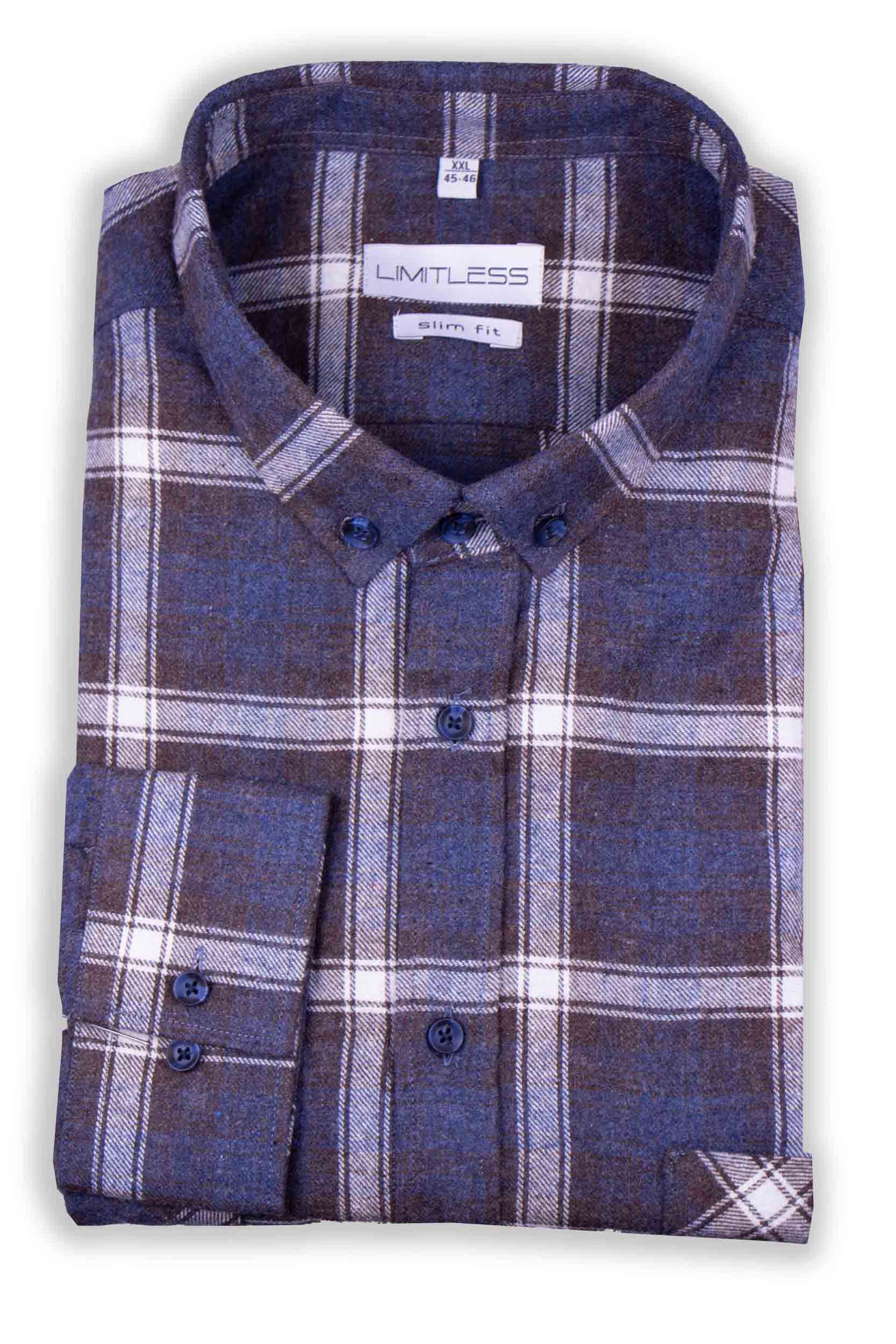 сорочка Limitless Slim Fit у клітинку загальний вигляд