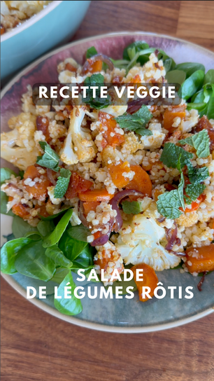 Recette : salade de légumes rôtis