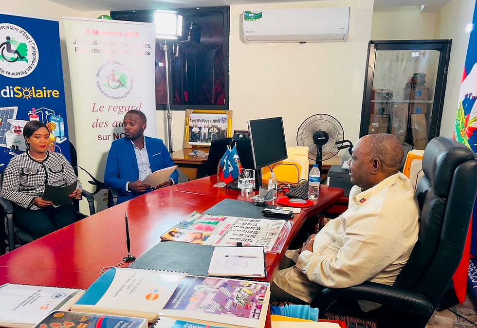 Politique : Professeur Génard Joseph plaide pour une société plus inclusive envers les personnes handicapées