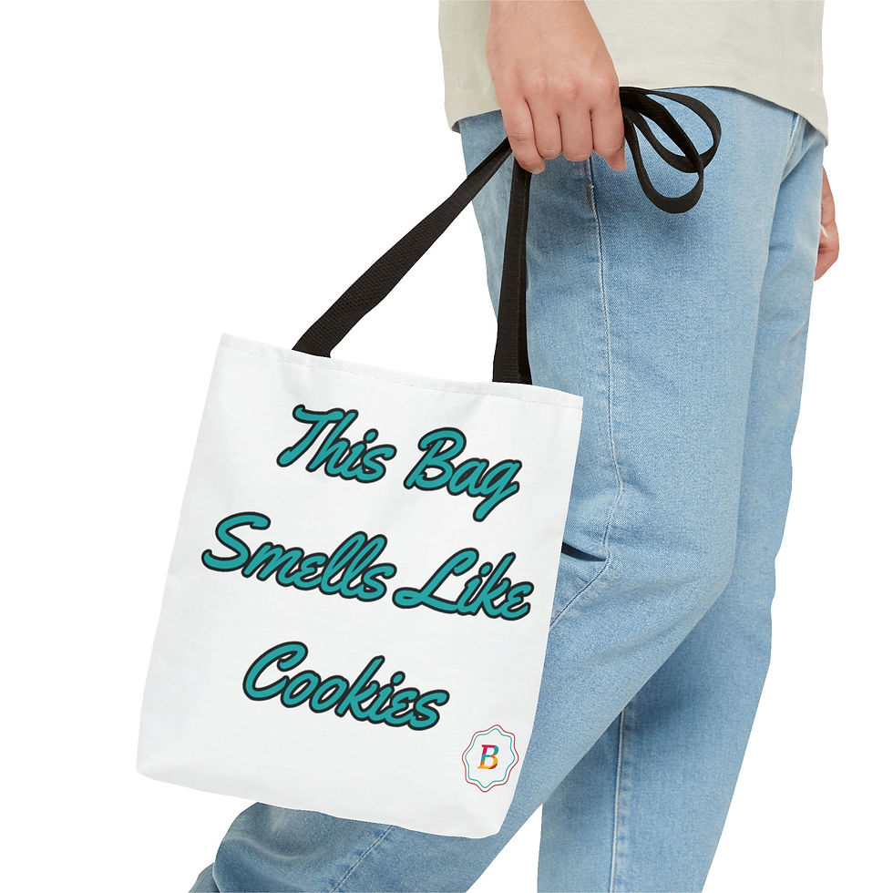 Thumbnail: Funny Cookie Scented Tote Bag - Perfect Gift for Baking Lovers