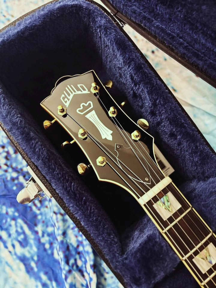 縮圖：Guild Starfire VI Flamed Maple Semi-Hollow Vibrato Tailpiece Blonde 爵士 電吉他