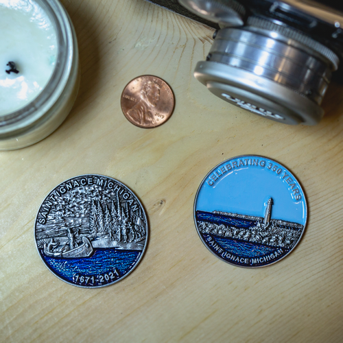 350th Commemorative St. Ignace Coin Gold Mine Jewelry