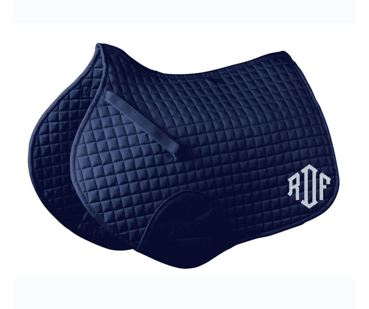 Monogramed Saddle Pad
