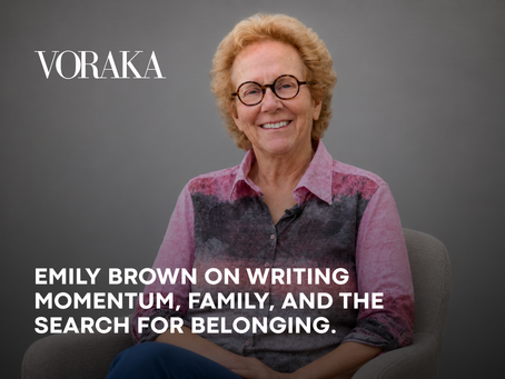Emily Brown With Voraka Magazine