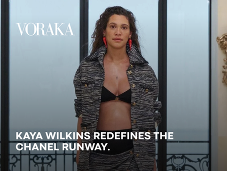 KAYA WILKINS REDEFINES THE CHANEL RUNWAY - VORAKA