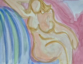 Aquarelas desenvolvidas por Lucília Abrahão