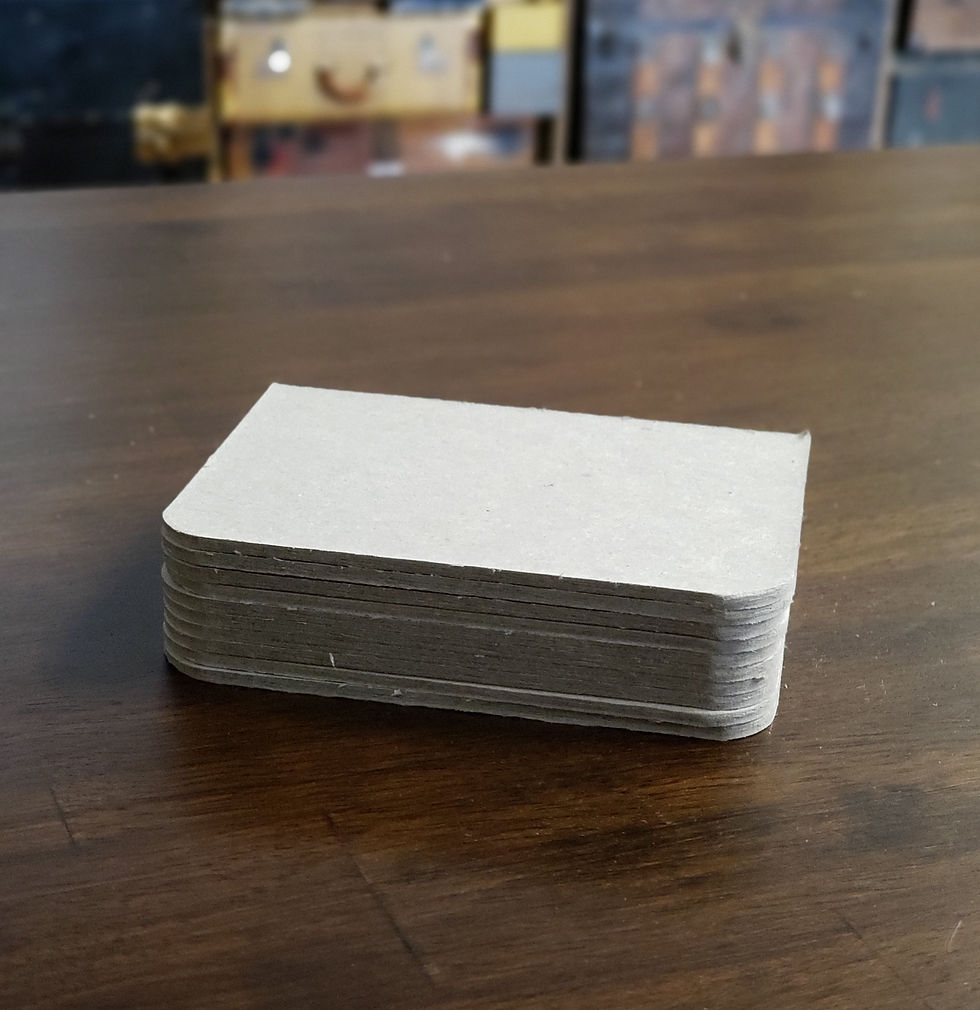 Thumbnail: 10 pages Rounded Outside Corners 3"x4" Bookboard (vertical)
