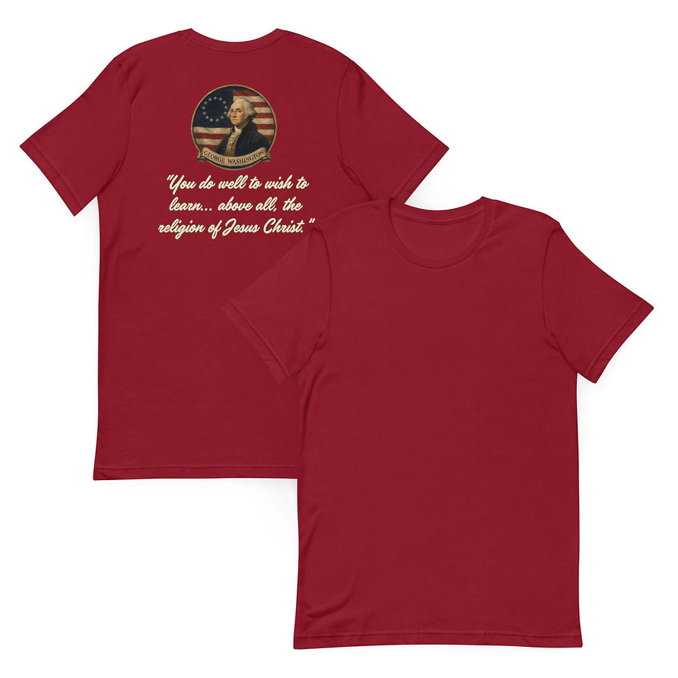 Thumbnail: George Washington - Jesus - Patriotic Unisex t-shirt