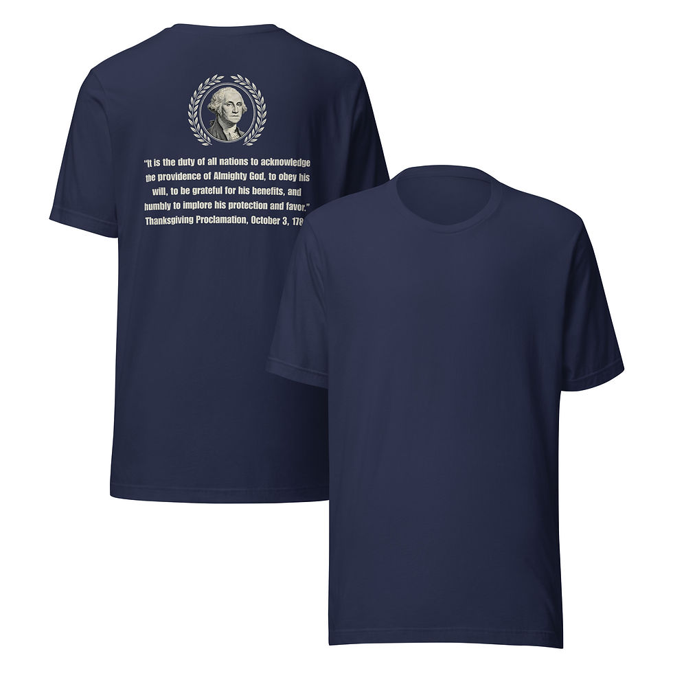 Thumbnail: George Washington Providence Patriotic Unisex t-shirt