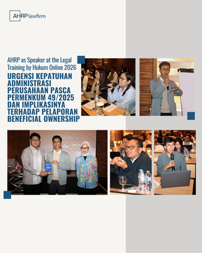 AHRP Law Firm as Speaker at Hukumonline Training 2026 on Corporate Compliance and Beneficial Ownership