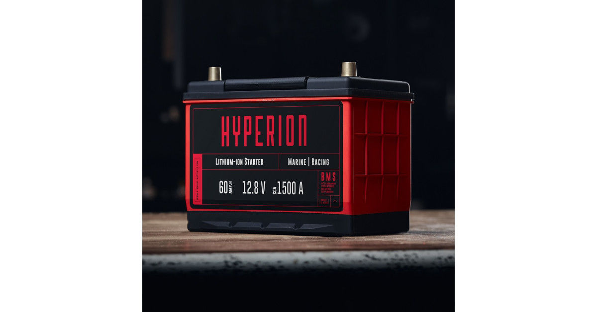 Batería de competición Hyperion 60-T6 Litio-Ion Alto Rendimiento 60Ah