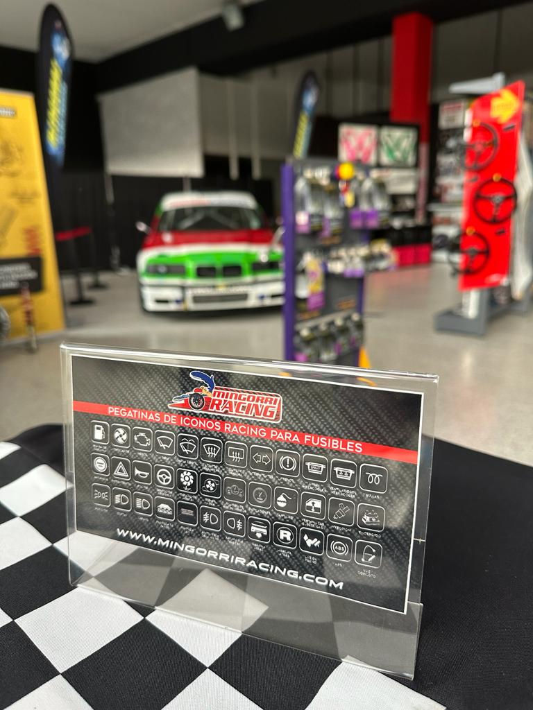 Miniatura: Kit 36 Adhesivos RACING para identificar fusibles leyendas castellano o inglés