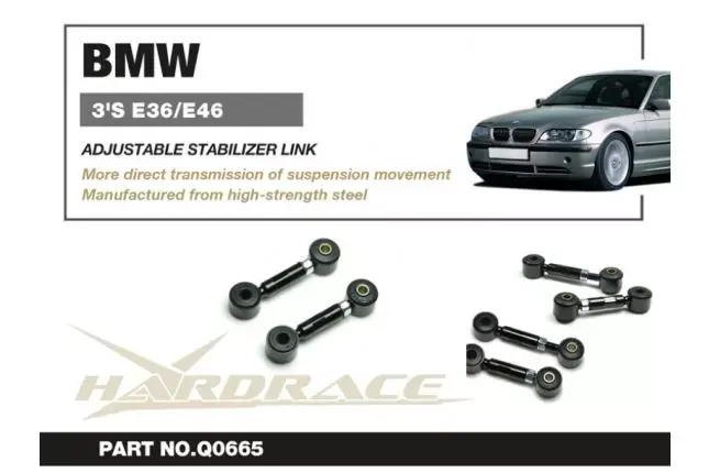 Miniatura: Bieleta trasera regulable reforzada HARDRACE BMW E36