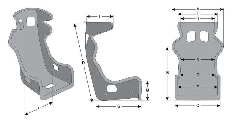 Miniatura: Asiento baquet fijo de fibra con orejas MOMO DAYTONA EVO