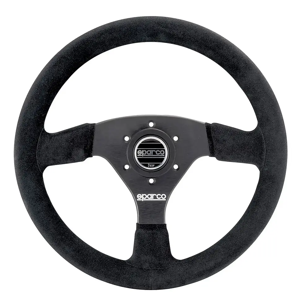 Miniatura: Volante semidesplazado 39mm SPARCO R323 piel vuelta 330mm