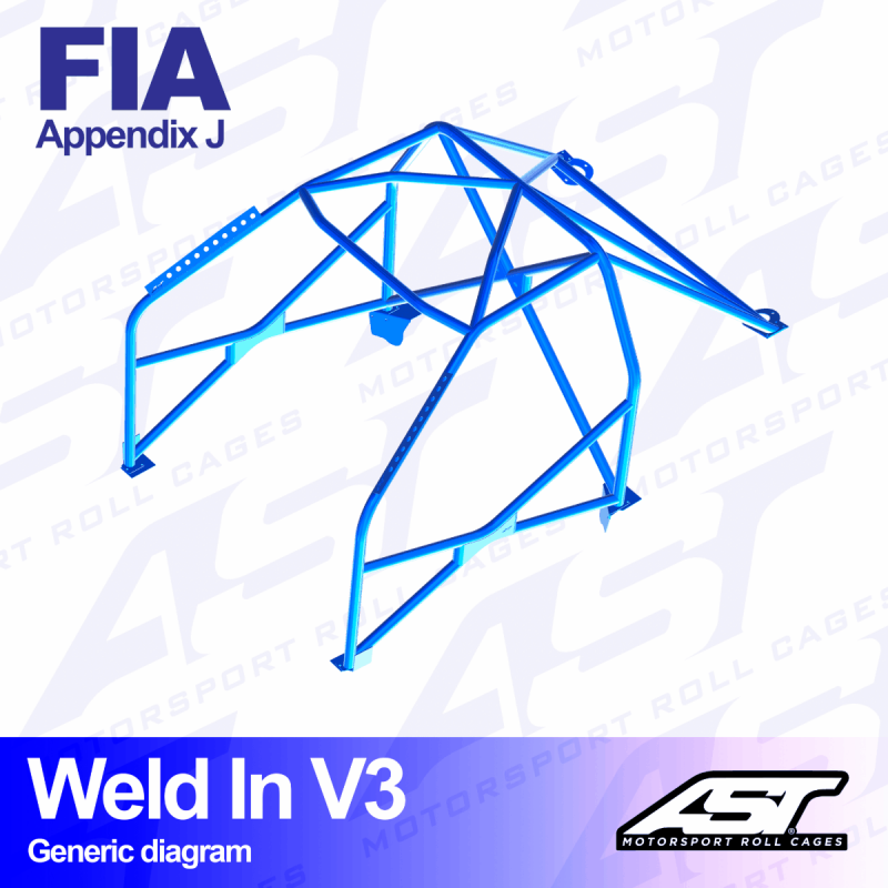 Miniatura: Arco de seguridad AST BMW E46 4 puertas Sedan WELD IN V3