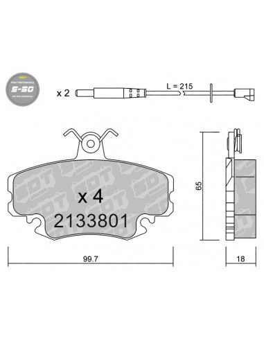 Miniatura: Pastillas de freno delanteras RENAULT 5 TURBO SDT High Performance