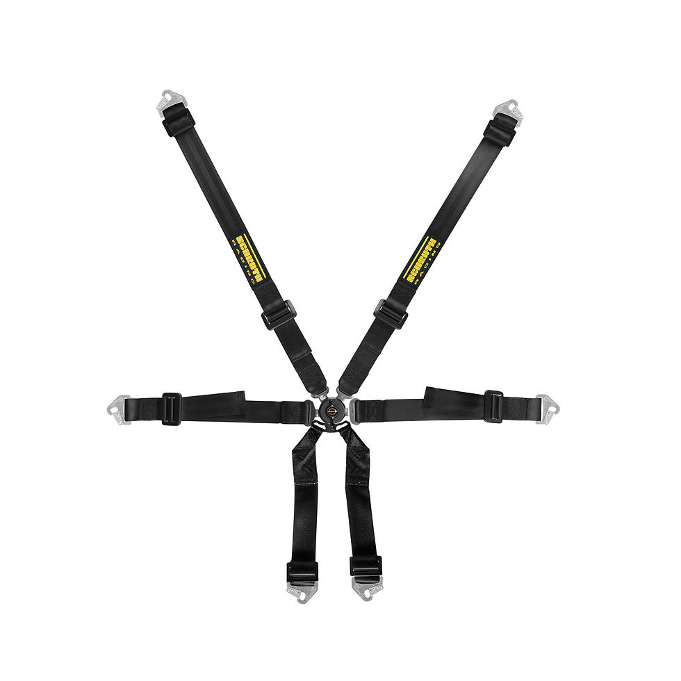 Arnés negro Piloto FIA 6 puntos SCHROTH Clubman 2x2"